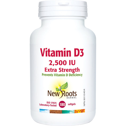 Vitamin D3 2,500 IU Extra Strength 180 softgel