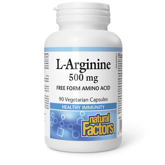 L-Arginine Amino Acid 500 mg 90 Vegetarian Capsules