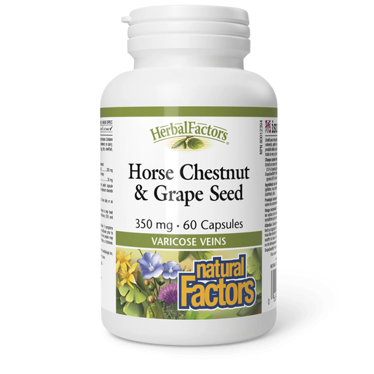 Horse Chestnut & Grape Seed 350 mg 60 capsules