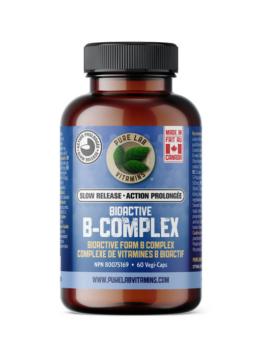 Slow Release BioActive B-Complex 60 vegi-caps