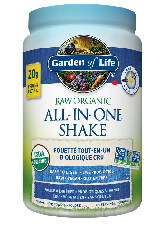 Raw Organic ALL-IN-ONE Shake - Vanilla 969g